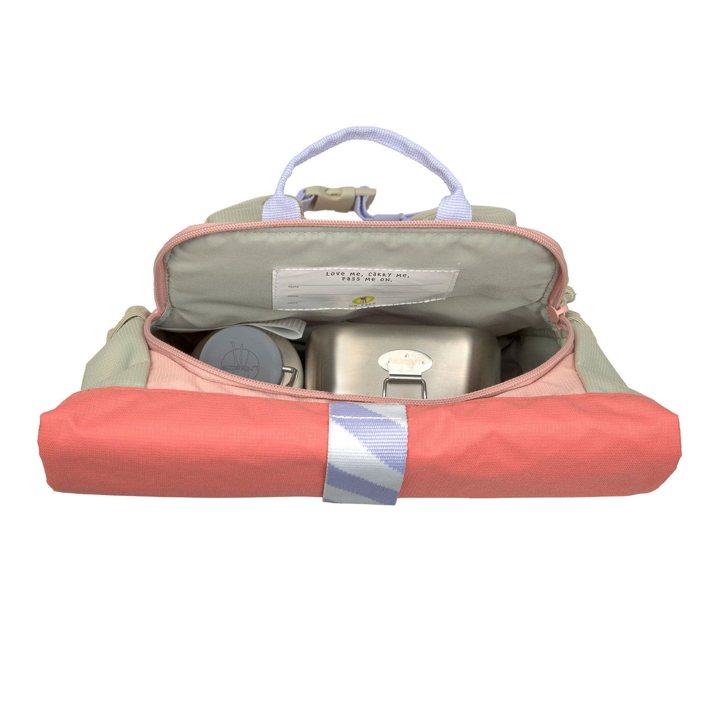 Kindergartenrucksack Rolltop Sunny Explorer Rosa Pink Lässig