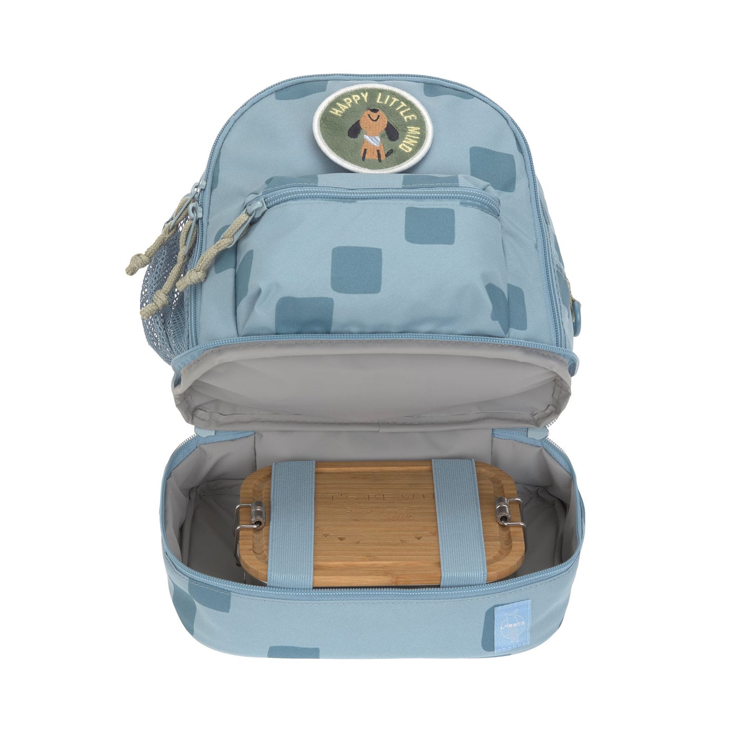 Kindergartenrucksack Mini Pattern Party Blau