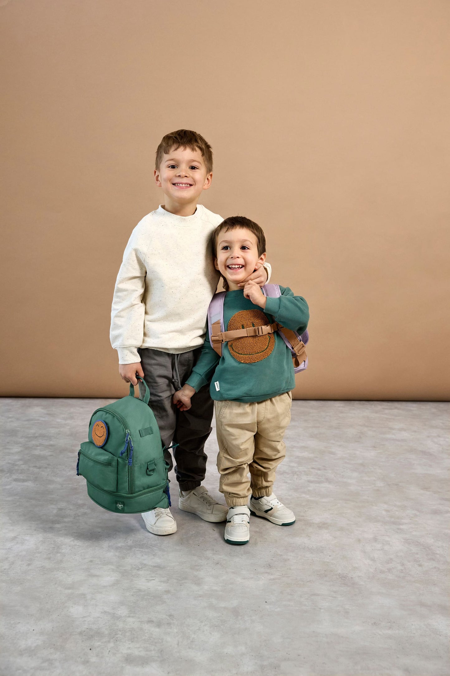 Kindergartenrucksack Mini Little Gang Dunkelgrün Lässig