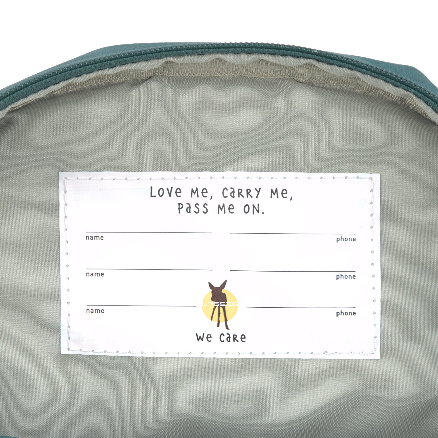 Kindergartenrucksack Mini Little Gang Dunkelgrün Lässig