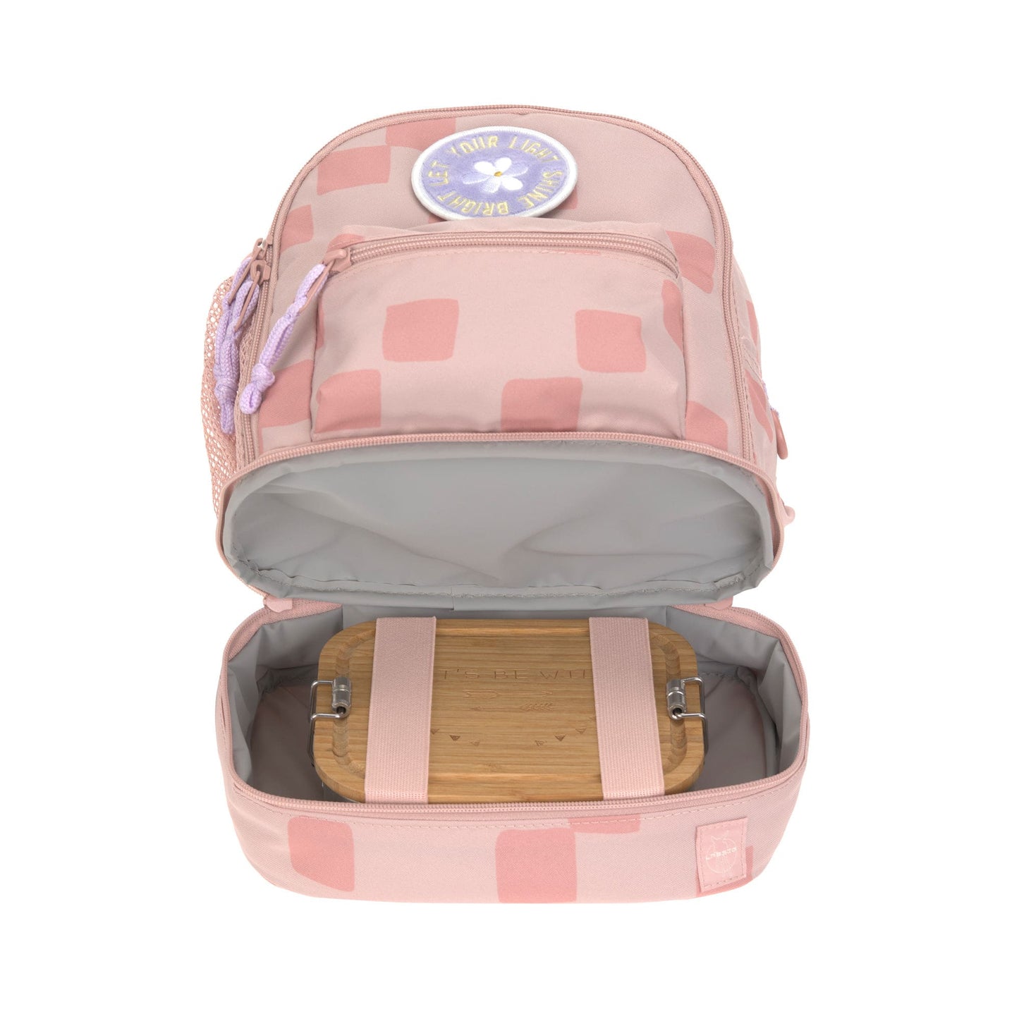 Kindergartenrucksack Mini Pattern Party Rosa