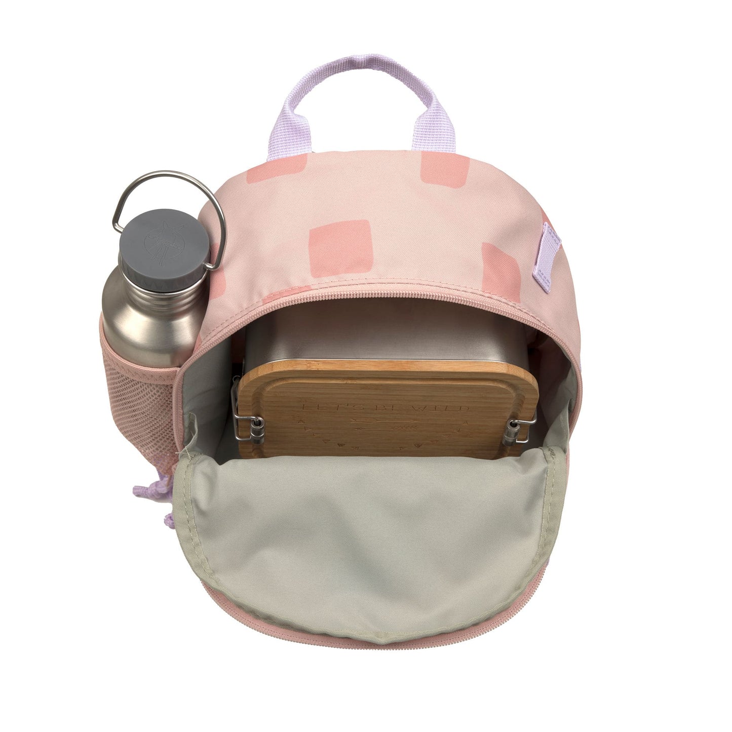 Kindergartenrucksack Mini Pattern Party Rosa