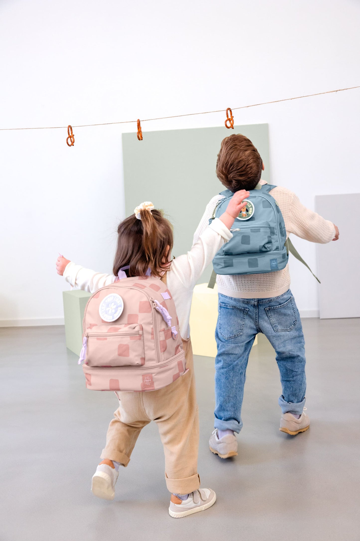 Kindergartenrucksack Mini Pattern Party Rosa