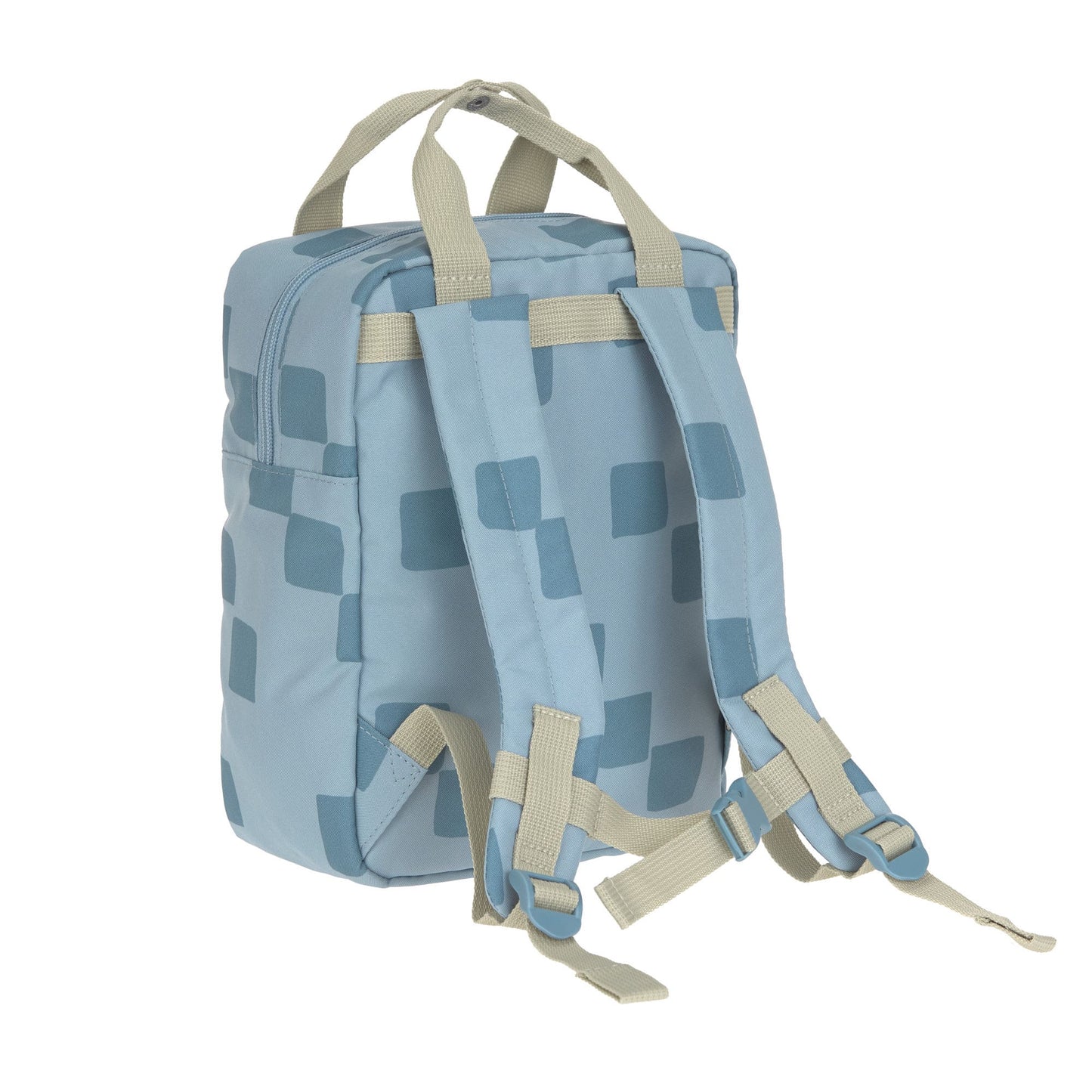 Kindergartenrucksack Square Pattern Party Blau