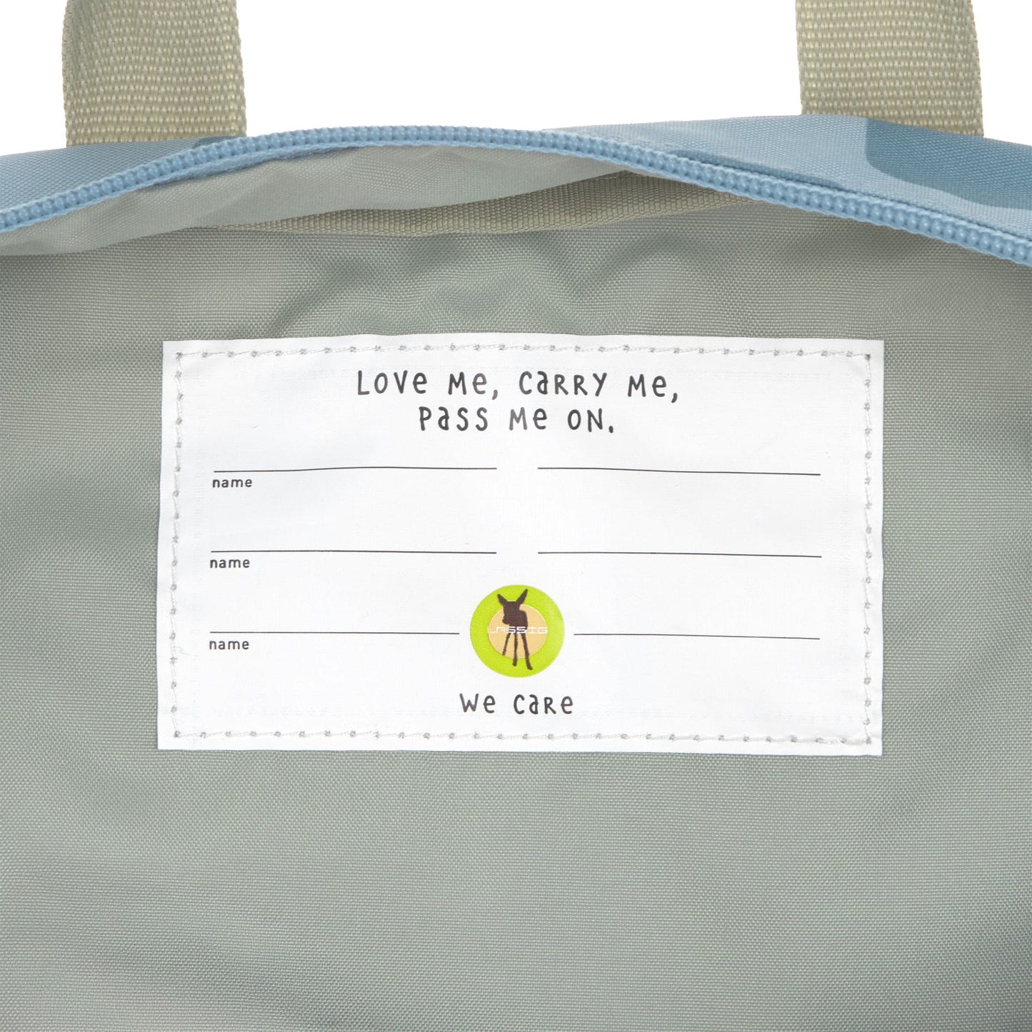 Kindergartenrucksack Square Pattern Party Blau