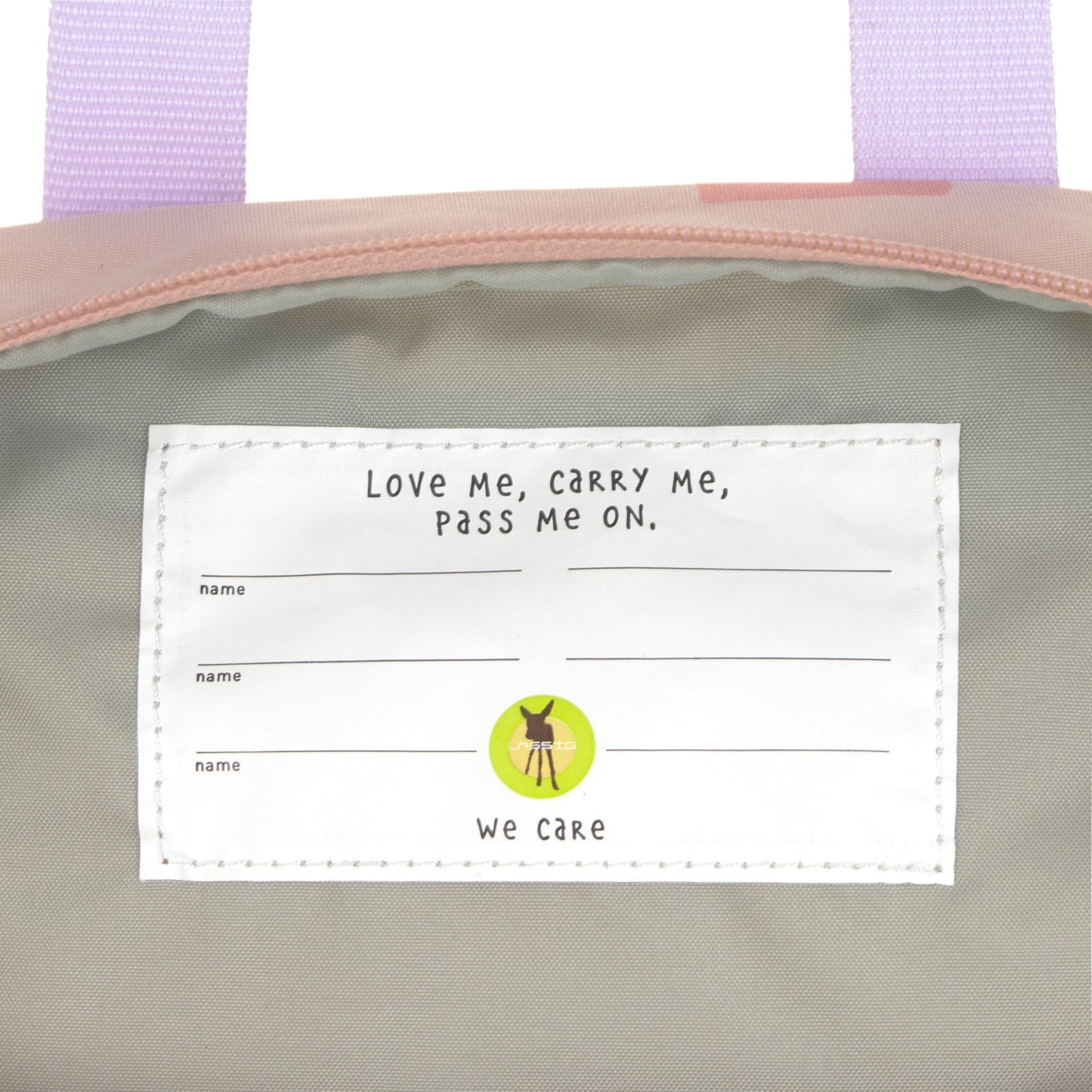 Kindergartenrucksack Square Pattern Party Rosa