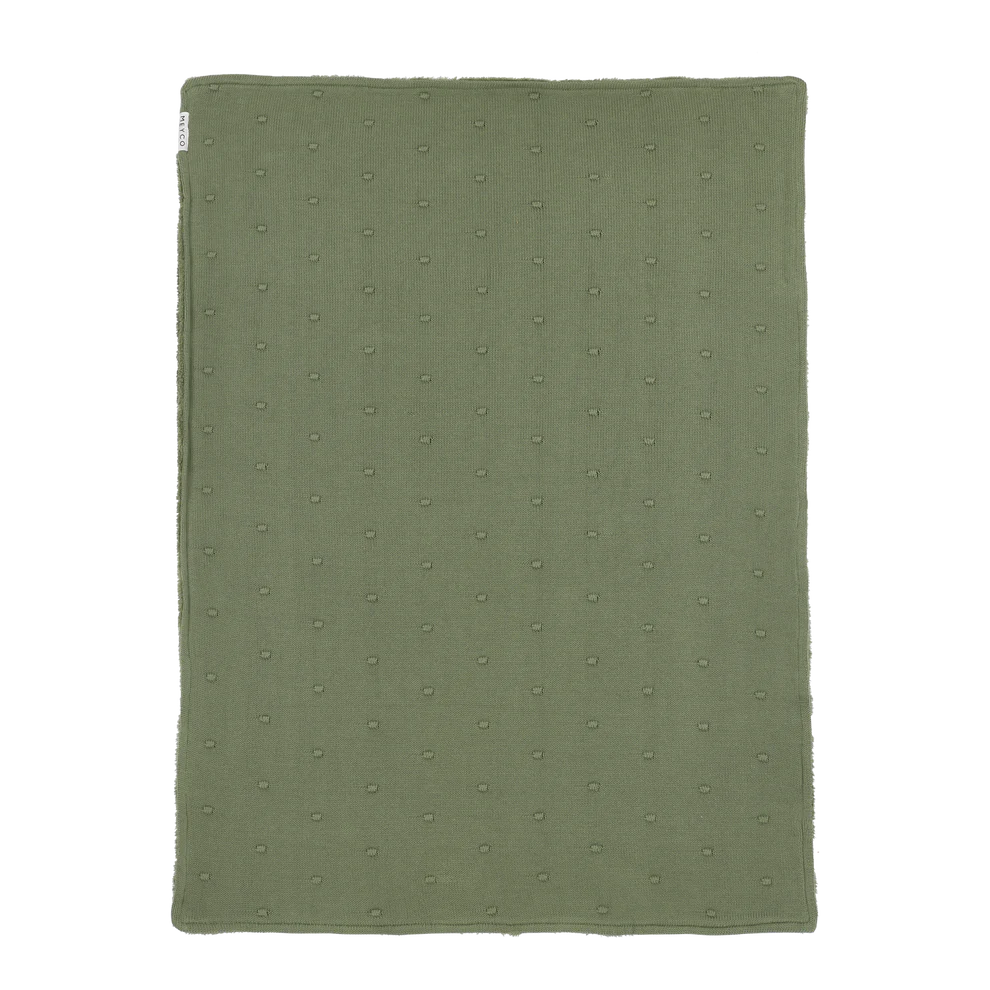 Decke Mini Knoten Teddy Waldgrün 2.0 TOG Meyco