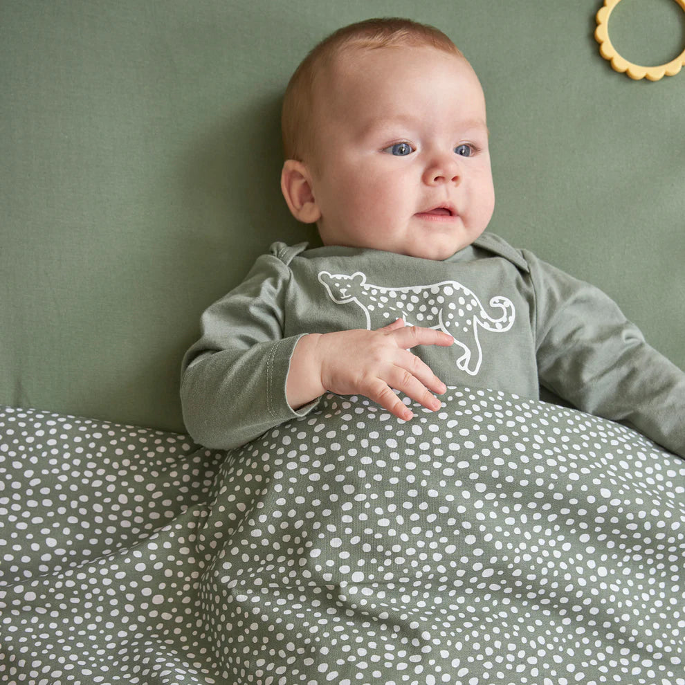 Decke Mini Knoten Teddy Waldgrün 2.0 TOG Meyco