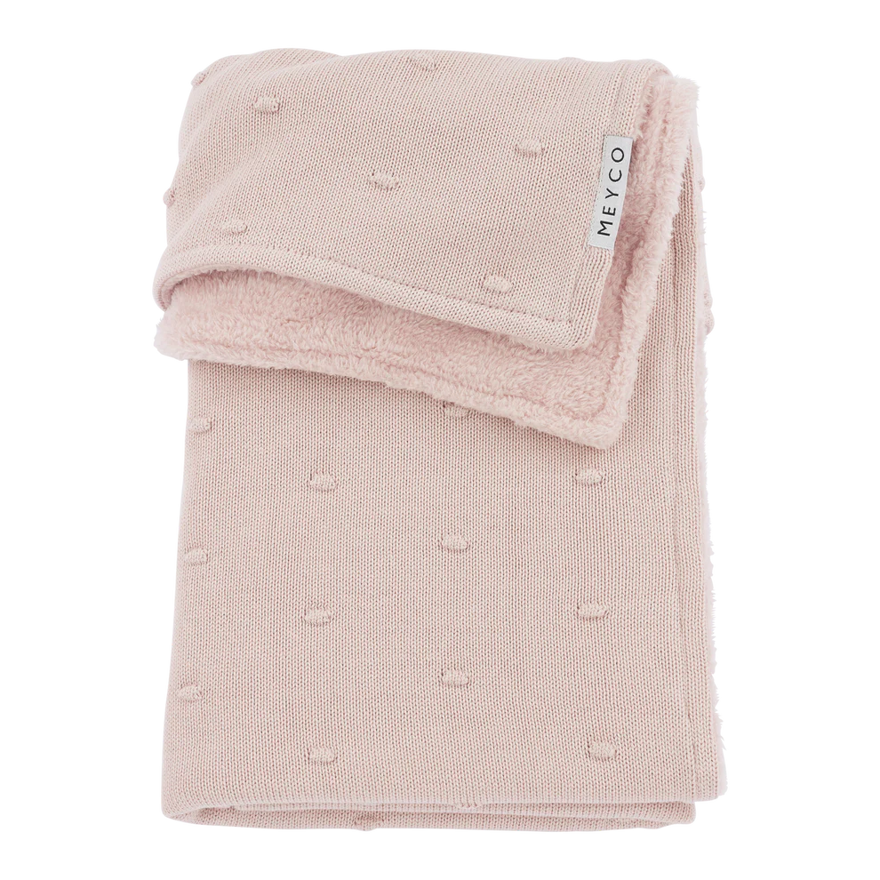 Decke Mini Knots Teddy Soft Pink 2.0 TOG Meyco