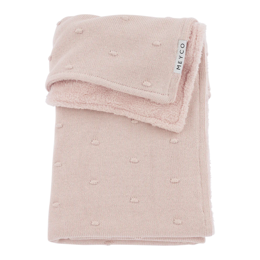 Decke Mini Knots Teddy Soft Pink 2.0 TOG Meyco