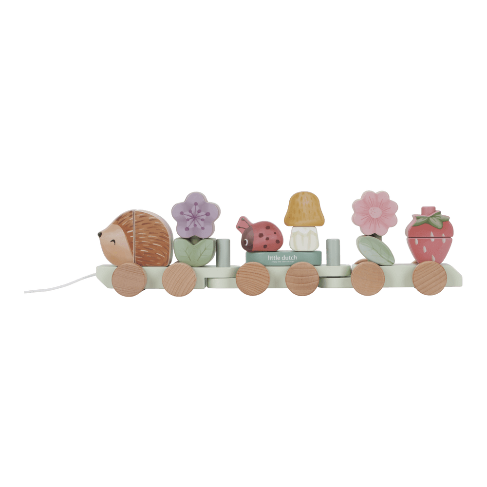 Holz Zug Igel Fairy Garden "Zur Taufe" Little Dutch