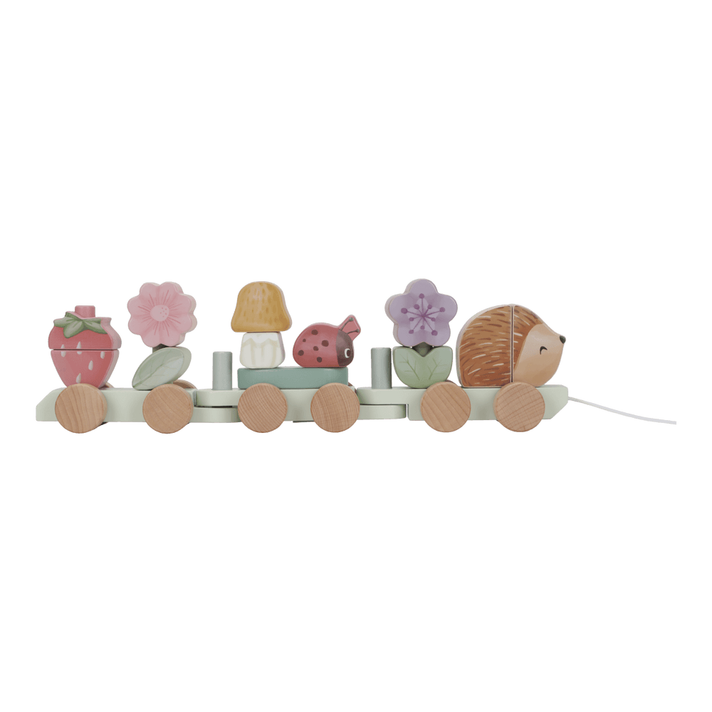 Holz Zug Igel Fairy Garden "Zur Taufe" Little Dutch