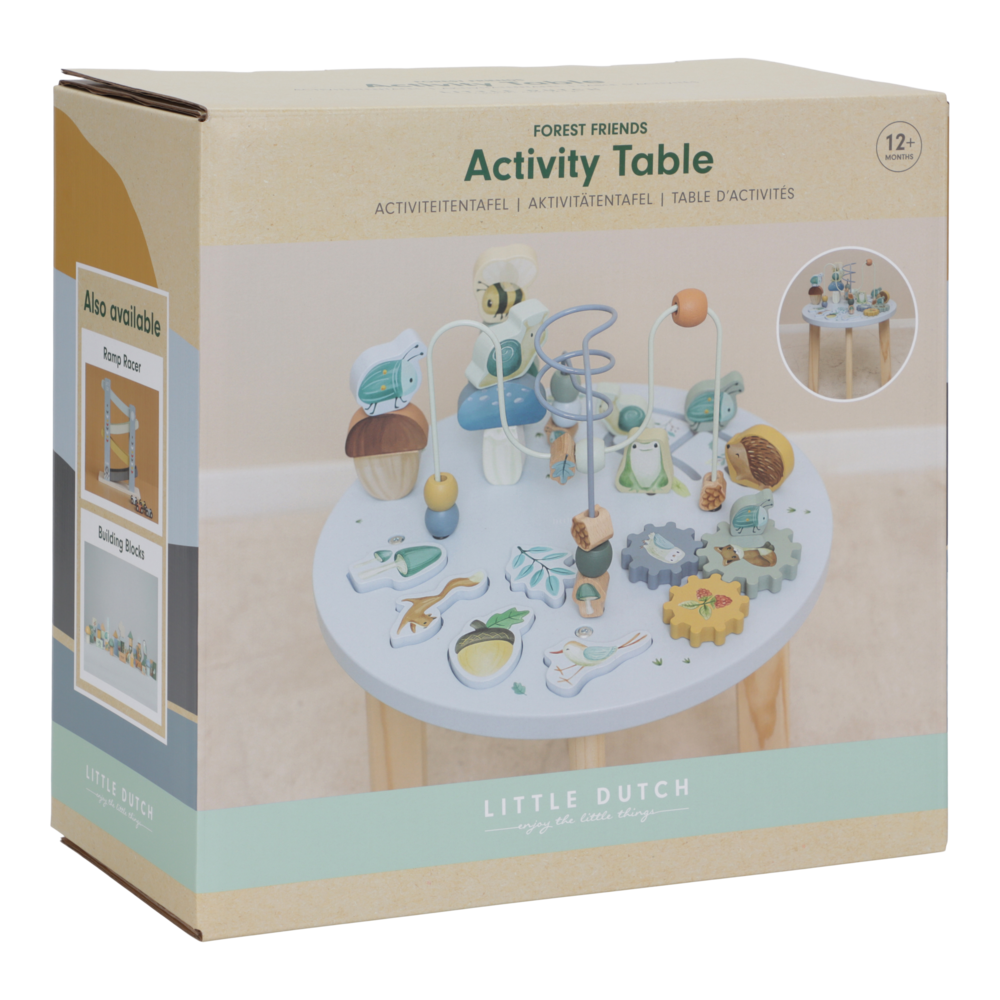 Aktivitäten Tisch Forest Friends mit Namen Little Dutch