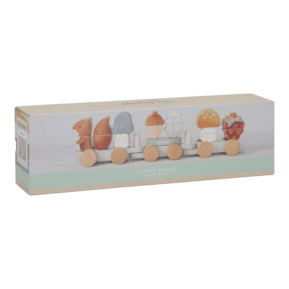 Holz Zug Eichhörnchen Forest Friends "Zur Taufe"  Little Dutch