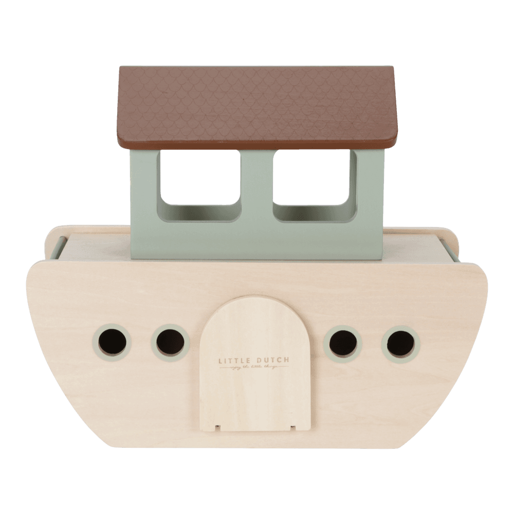 Personalisierte Arche Noah Holz Taufspruch Little Dutch