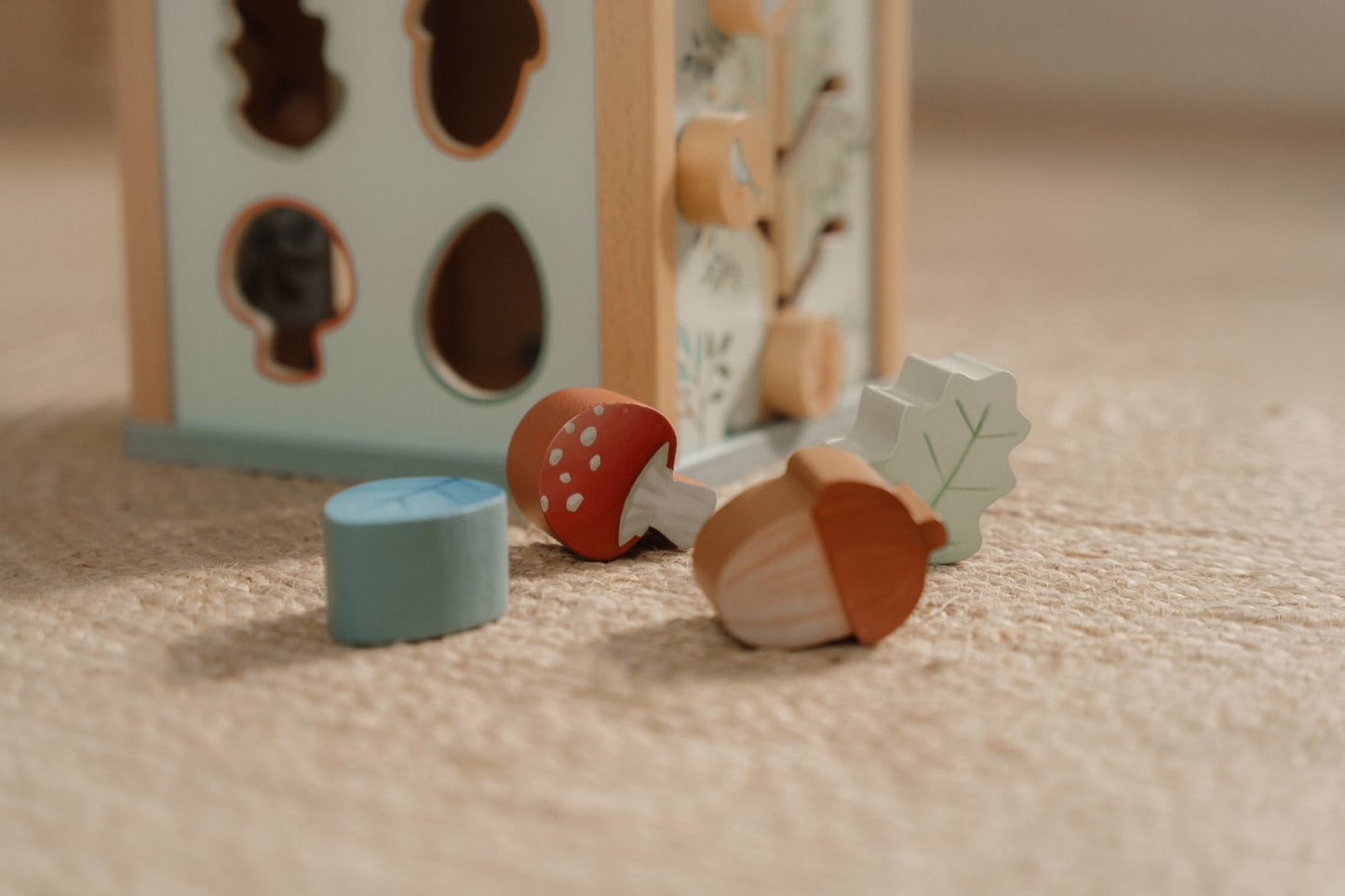 Motorikwürfel Forest Friends "Zur Geburt" Little Dutch