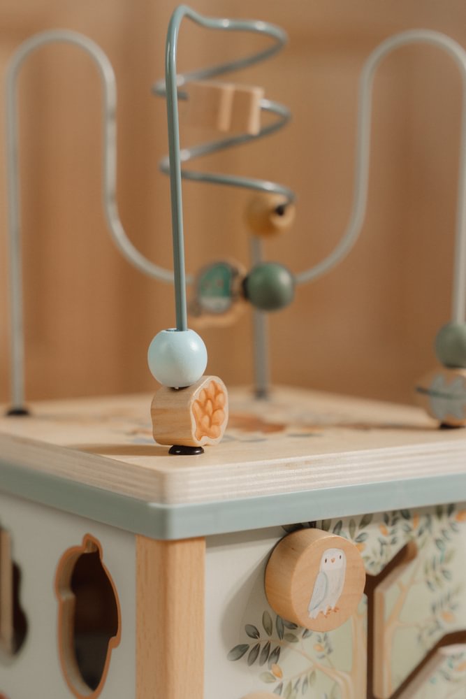 Motorikwürfel Forest Friends "Zur Geburt" Little Dutch