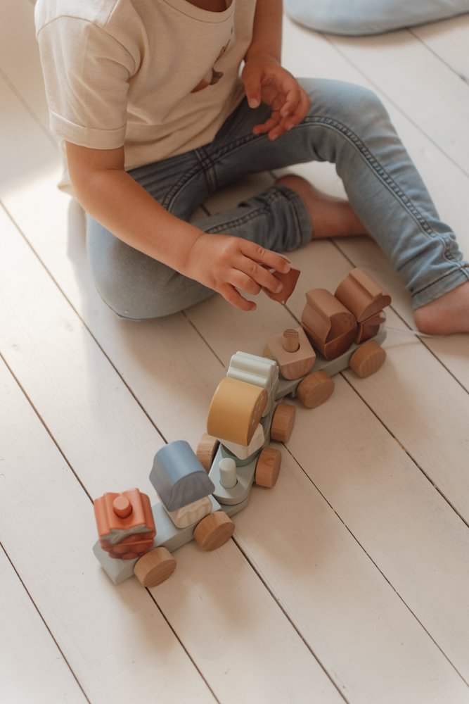 Holz Zug Eichhörnchen Forest Friends "Zur Taufe"  Little Dutch