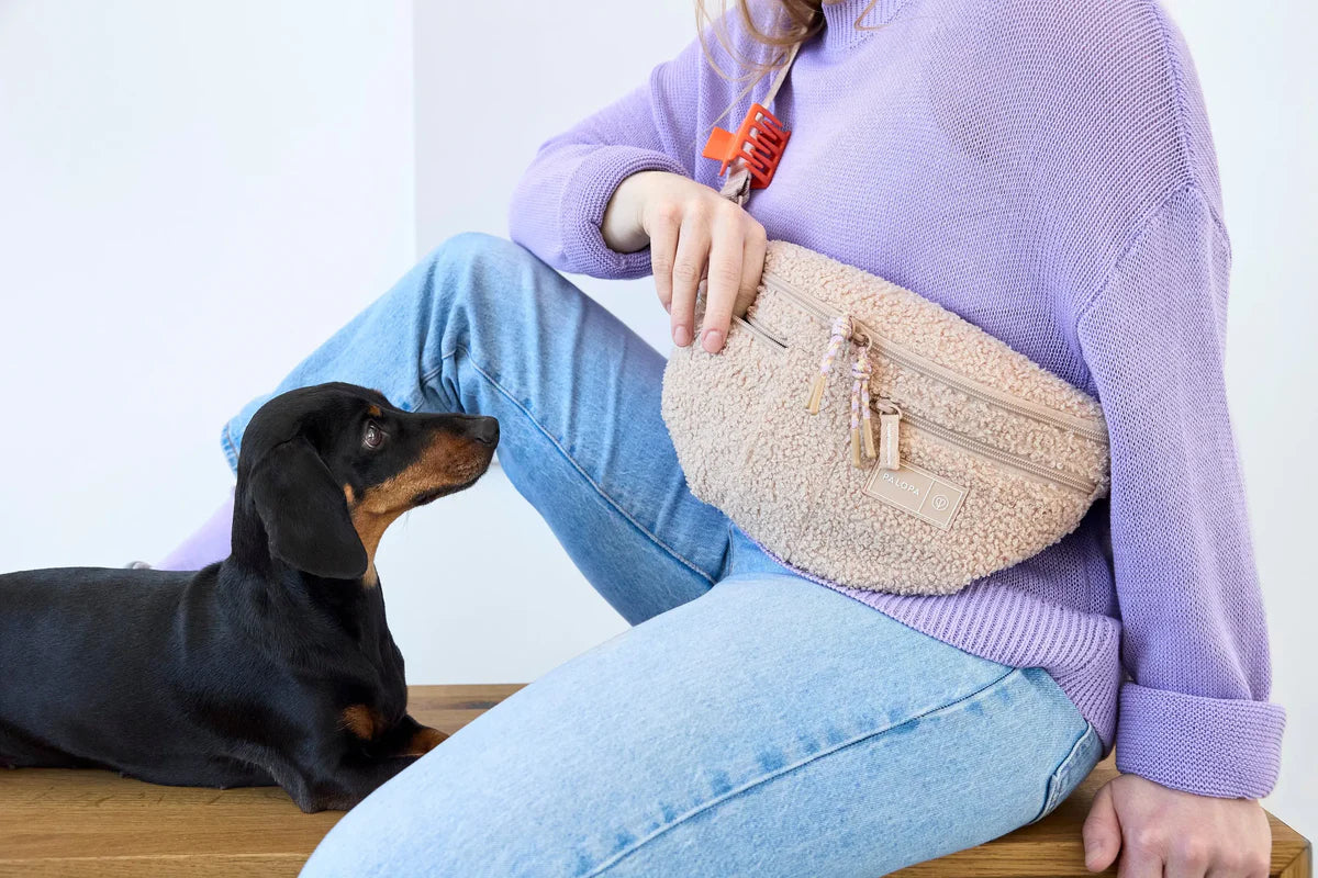 Palopa Leckerlibeutel Teddy Fleece Emma, Beige (Limited Edition)