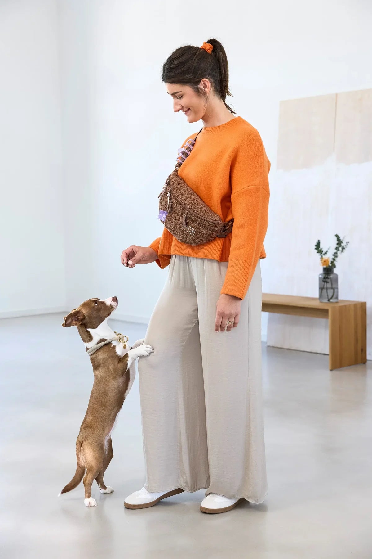 Palopa Leckerlibeutel Teddy Fleece Emma Braun (Limited Edition)