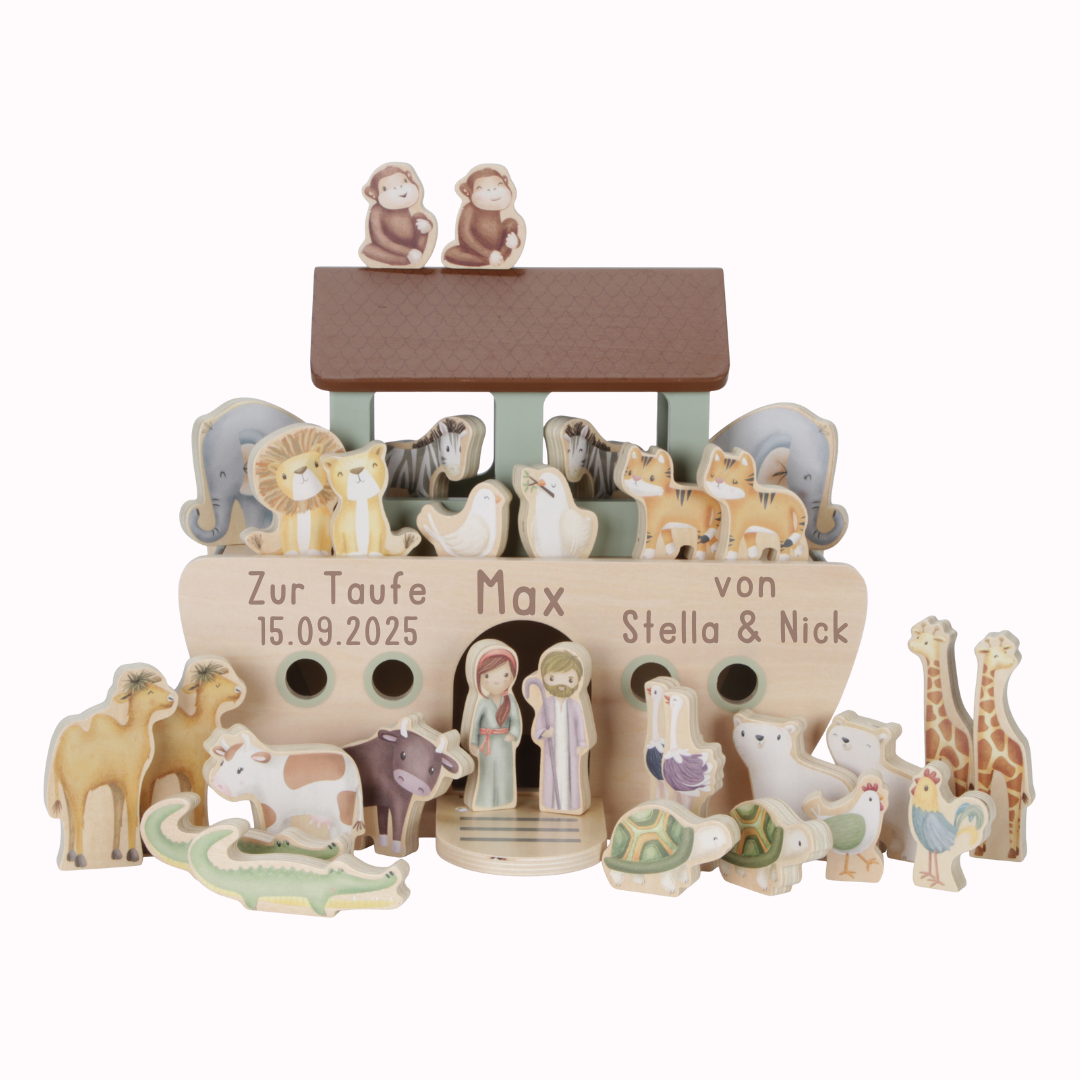 Arche Noah Holz Zur Taufe Little Dutch