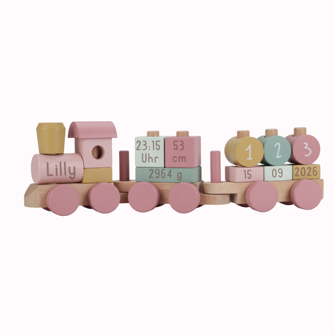 Holz Zug Fairy Garden "Zur Geburt" Little Dutch