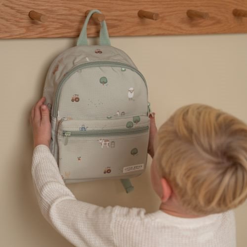 Little Dutch Kinderrucksack grün Little Farm