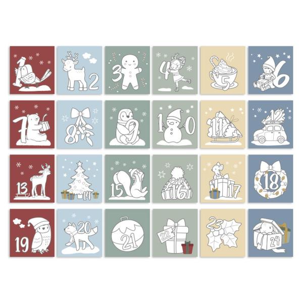 Little Dutch Malbuch Adventskalender X-Mas