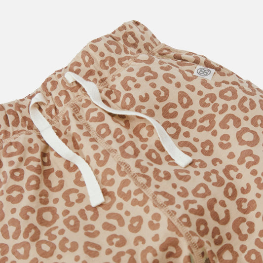 Cloby Jogginghose in Leopard Brown UPF 50+