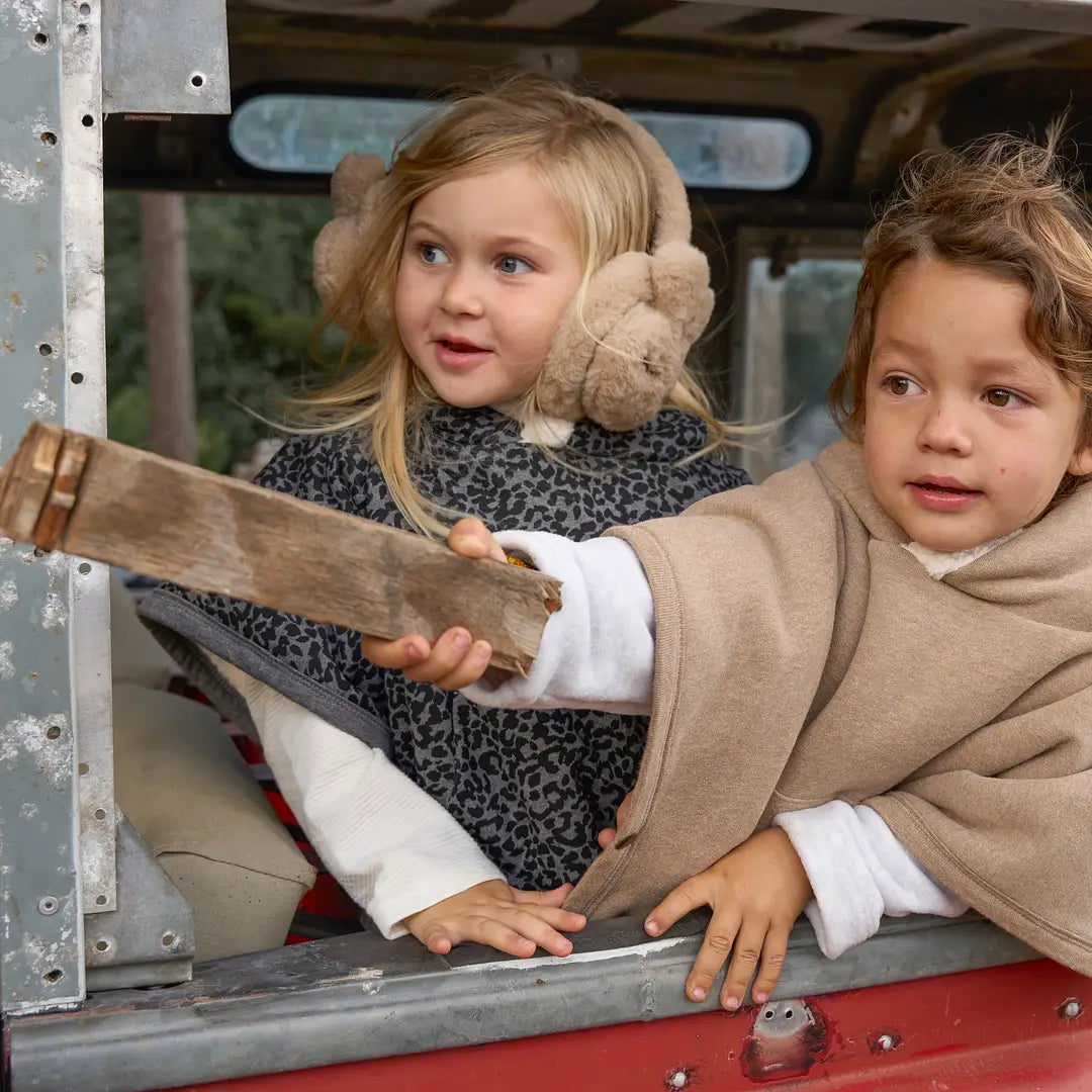 Cloby Teddy Poncho Brown 1-3 Jahre braun