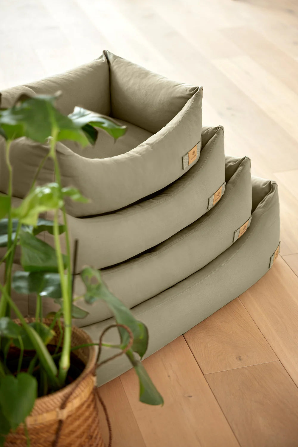 Hundebett Baumwolle Fred Dark Green Palopa