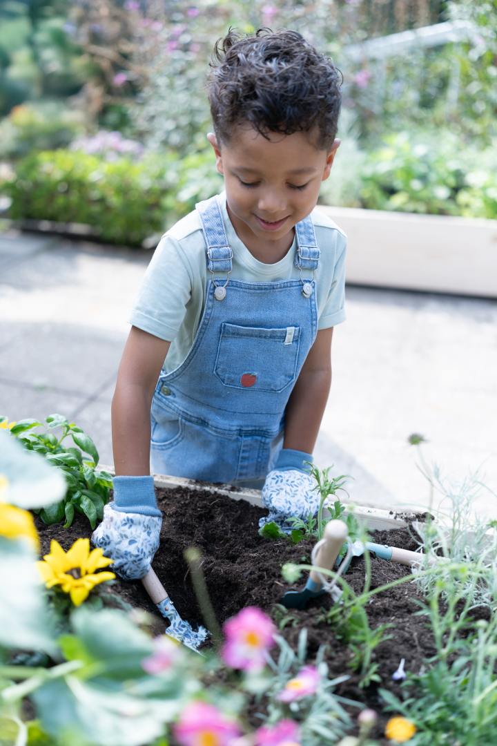 Little Dutch Kinder Gartenhandschuhe blau Forest Friends