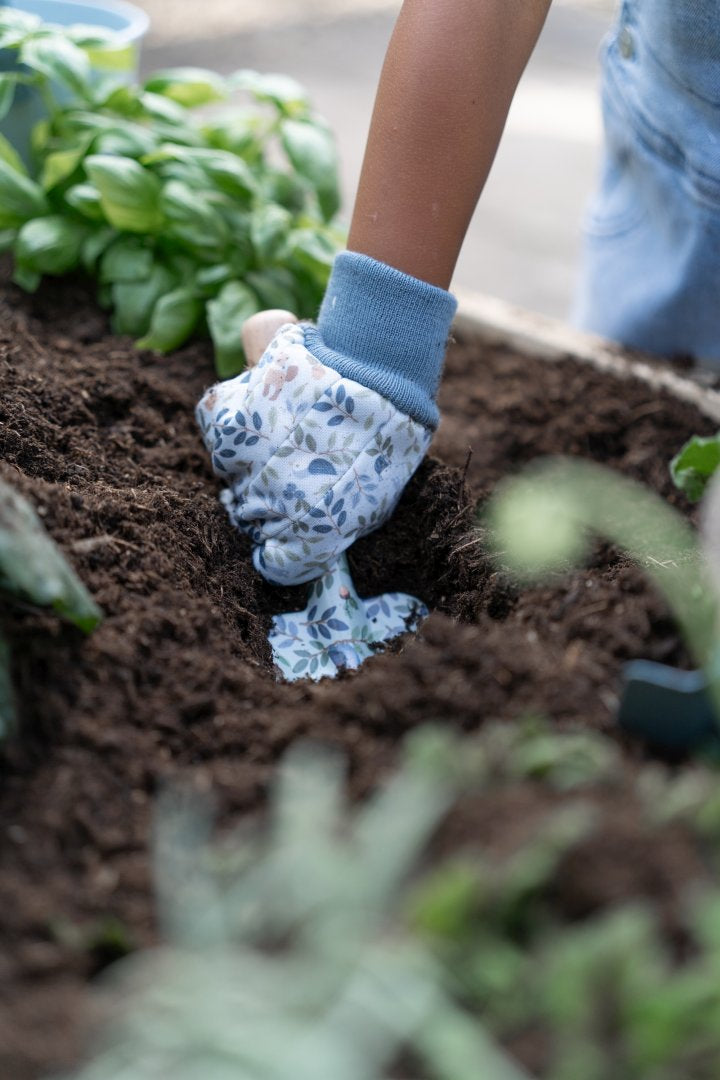 Little Dutch Kinder Gartenhandschuhe blau Forest Friends