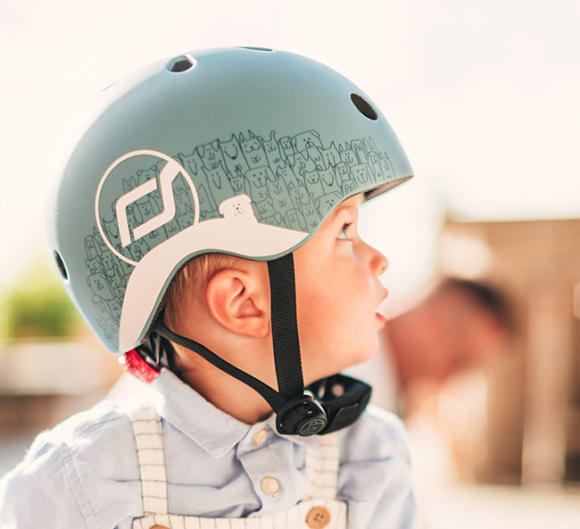 Helm Reflective, Größe XXS Blau