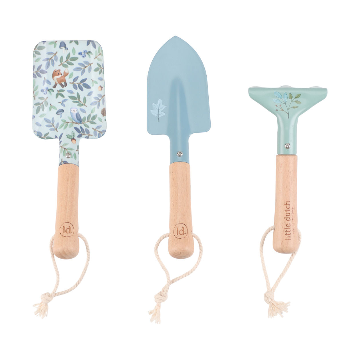 Little Dutch Gartenwerkzeuge blau Set Forest Friends