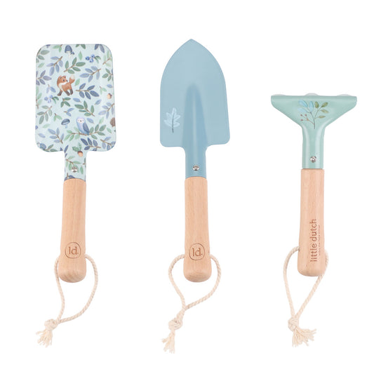 Little Dutch Gartenwerkzeuge blau Set Forest Friends