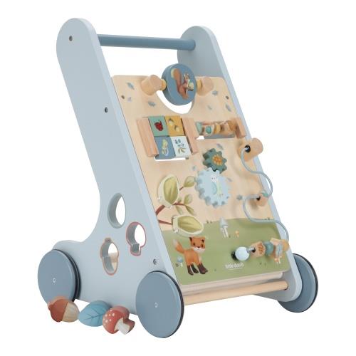 Little Dutch Laufwagen Multi Activity blau Holz Forest Friends