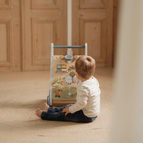 Little Dutch Laufwagen Multi Activity blau Holz Forest Friends