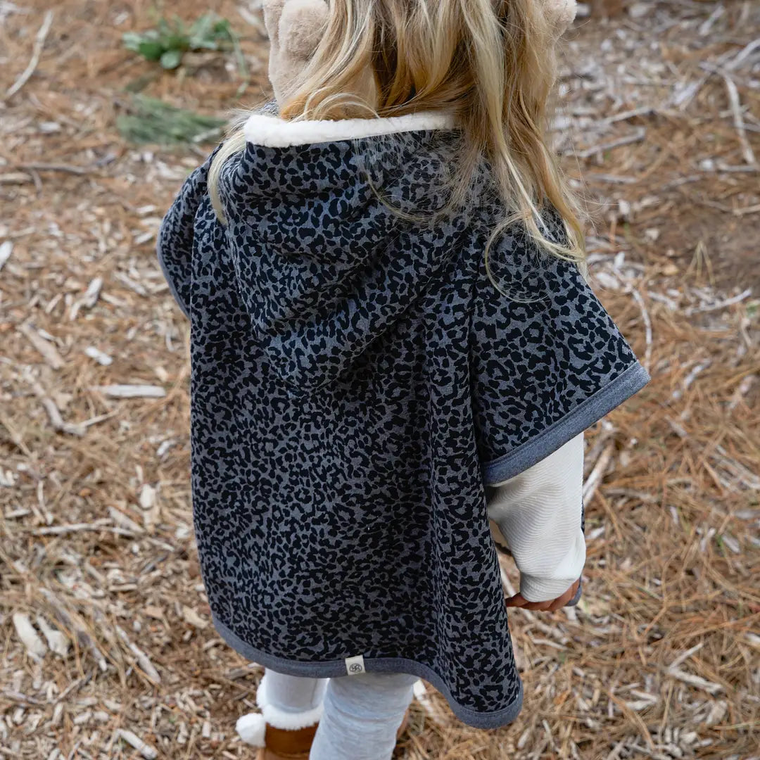 Cloby Teddy Poncho Leopard