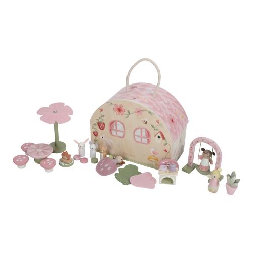 Little Dutch rosa Feenhaus Holz Fairy Garden