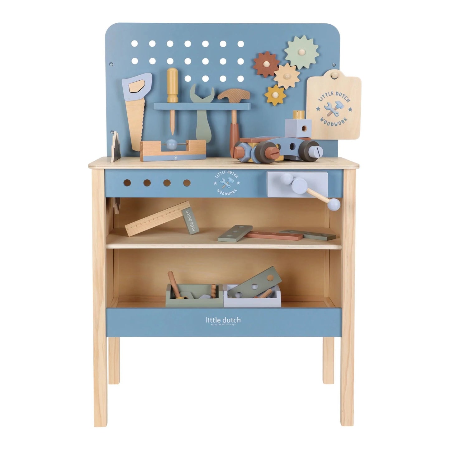 Little Dutch Werkbank mit Kreissäge Holz