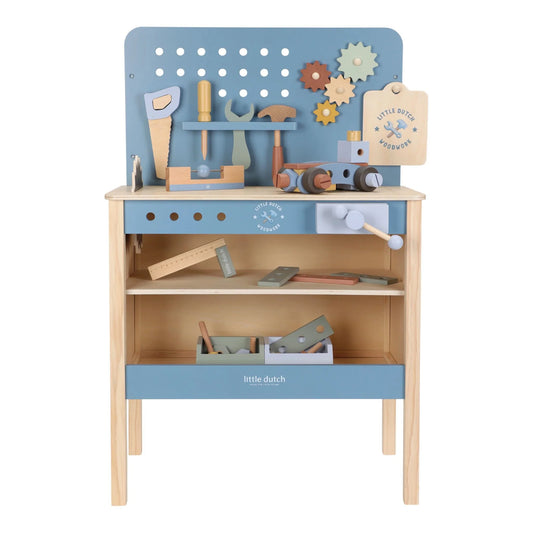 Little Dutch Werkbank mit Kreissäge Holz