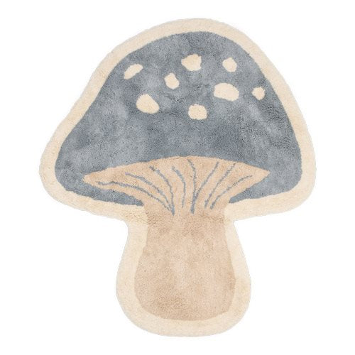 Little Dutch Teppich Pilz blau 102x118 cm mit Anti-Rutsch