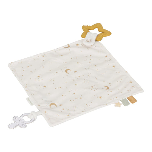 Schmusetuch mit Beißring abnehmbar Newborn Naturals Little Dutch