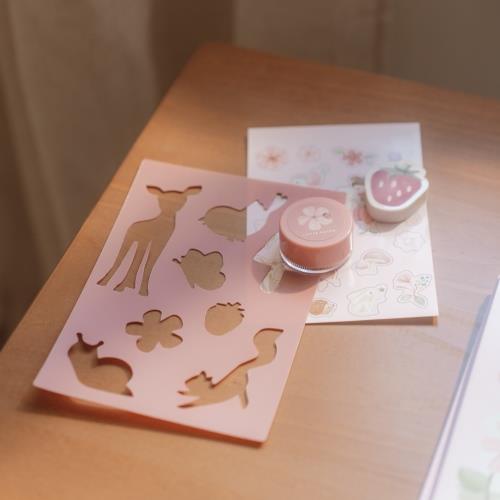 Little Dutch rosa Schreibset Fairy Garden Mäppchen mit Inhalt