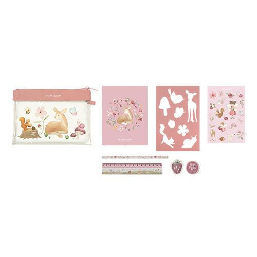 Little Dutch rosa Schreibset Fairy Garden Mäppchen mit Inhalt