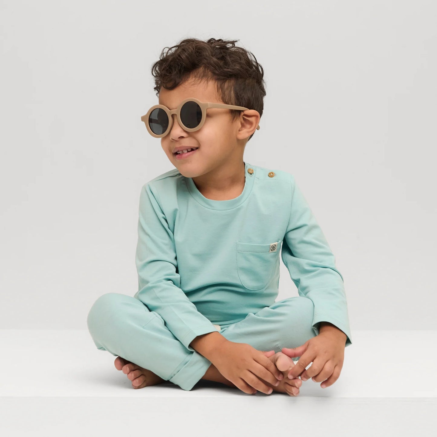 Cloby Langarmshirt in Sea Blue UPF 50+