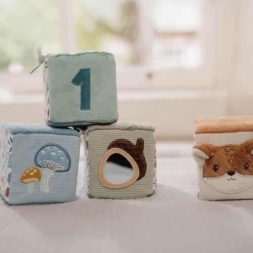 Little Dutch Stoffwürfel Set blau Forest Friends