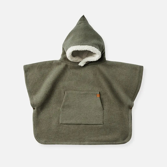 Cloby Teddy Poncho Forest Green