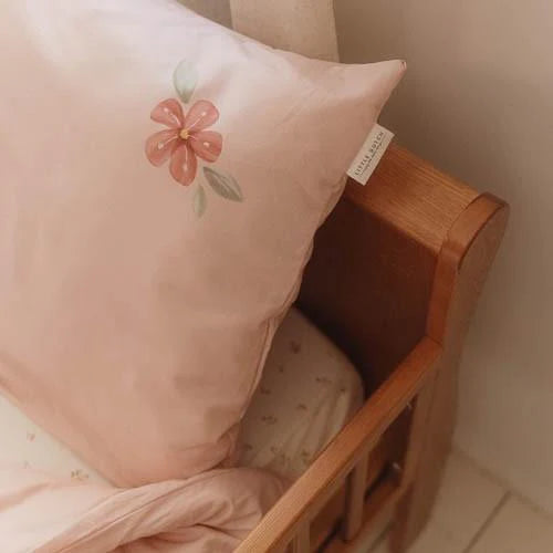 Bezug Kinderbett rosa Reh – 100x140 cm Little Dutch